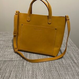 Portland Leather Goods Classic Tote – Mustard Yellow | Handmade USA